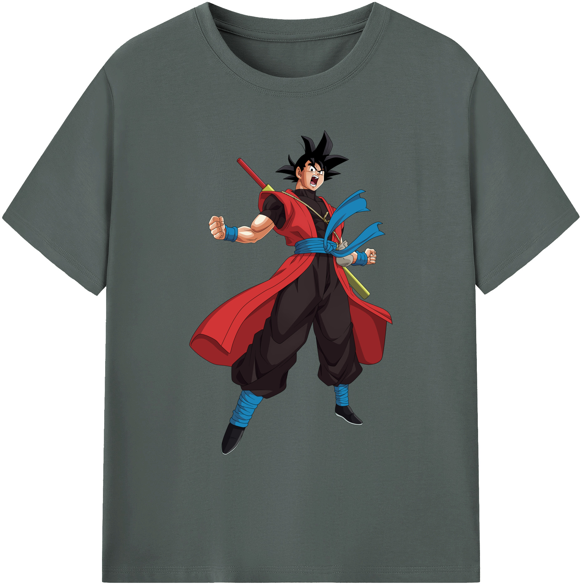 （画像用） ドラゴンボール 孫悟空（そん ごくう）Son Goku カカロット DRAGON BALL Kakarotto 綿100％ メンズ半袖Tシャツ｜肌触りやわらか＆通気性